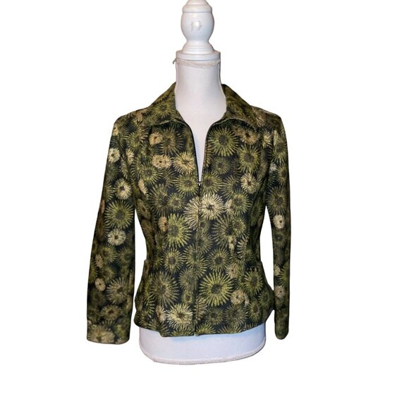 Christopher Banks Jacket Womens PM Petites Used Zip Front Shimmer - Picture 16 of 16